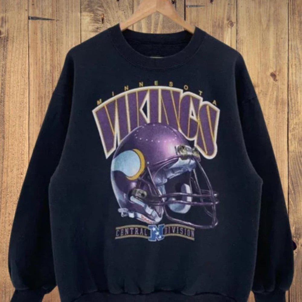 Minnesota Vikings Football Crewneck Sweatshirt